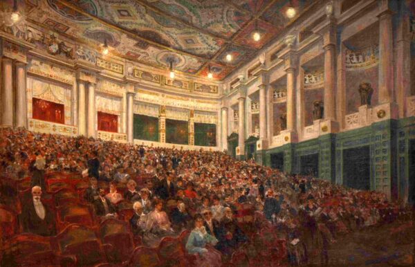 Der Zuschauerraum im PrinzregententheaterMax Littmann (1862–1931) (zugeschrieben) / München, nach 1903. © Uwe Moosburger / www.altrofoto.de 